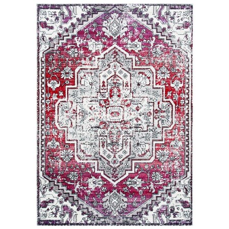 Safavieh Skyler Power Loomed Rectangle Area Rug Red & Ivory - 6 x 9 ft. SKY101Q-6